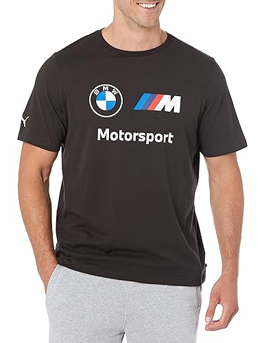 PUMA Herren BMW M Motorsport Essentials Logo T-Shirt, Schwarz Fh23, Klein von PUMA