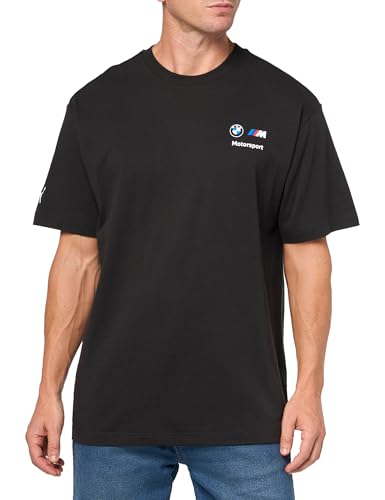 PUMA Herren BMW M Motorsport Essentials Logo T-Shirt, Schwarz Fh24, Mittel von PUMA