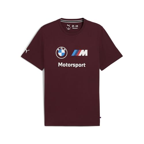 PUMA Herren BMW M Motorsport Essentials Logo T-Shirt M, Ruby Shimmer Red von PUMA