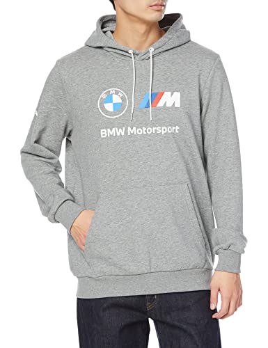 PUMA Herren BMW M Motorsport Essentials Trainings-Hoodie LMedium Gray Heather von PUMA