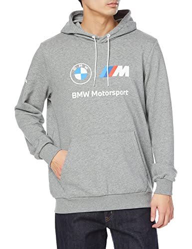 PUMA Herren BMW M Motorsport Essentials Trainings-Hoodie MMedium Gray Heather von PUMA