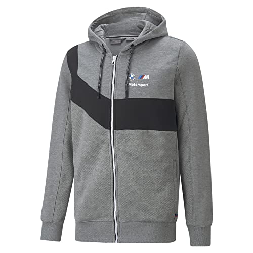 PUMA Herren BMW M Motorsport Kapuzenjacke XXLMedium Gray Heather von PUMA