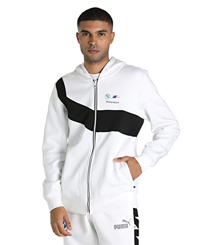 PUMA Herren BMW MMS HDD Sweat Jacket Jacke, weiß, L von PUMA