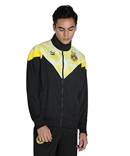 PUMA Herren BVB Iconic MCS Mesh Track Jacket Jacke, schwarz, XS von PUMA