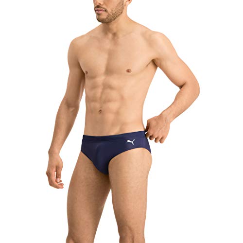 PUMA Herren Badehose Badeshorts Klassischer Badeslip Summer Brief Swim Shorts, Farbe:Navy, Bekleidungsgröße:M von PUMA