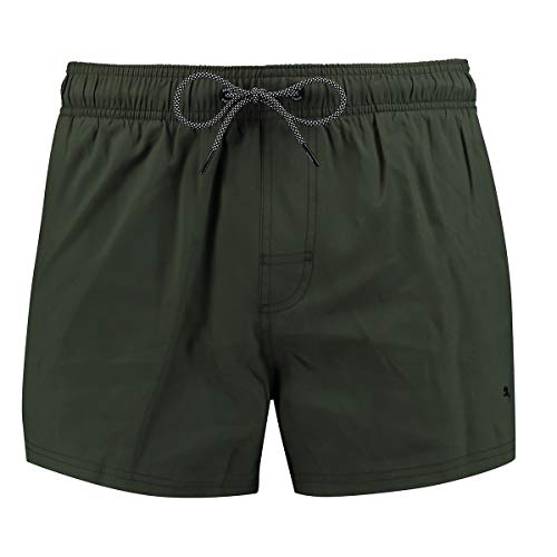 PUMA Herren Badehose Badeshorts Logo Short Length Swim Shorts, Farbe:Thyme, Bekleidungsgröße:XXL von PUMA