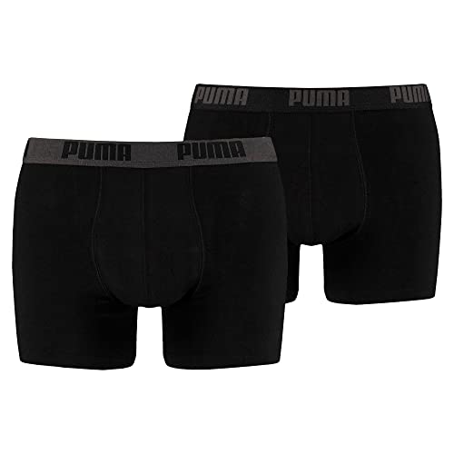 PUMA Herren Basic Boxer 2P Unterwäsche, schwarz (Black), M von PUMA