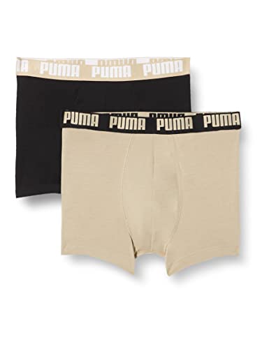 PUMA Herren Basic Boxer Briefs, Sand Combo, L (2er Pack) von PUMA