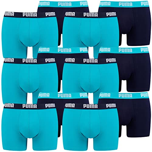 PUMA Herren Basic Boxer Unterwäsche, 796 - Aqua / Blue, L von PUMA