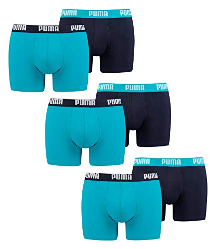 PUMA Herren Basic Boxer Unterwäsche, 796 - Aqua / Blue, XXL von PUMA