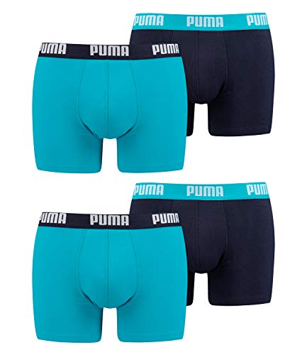 PUMA Herren Basic Boxer Unterwäsche, Aqua/Blue (796), S von PUMA