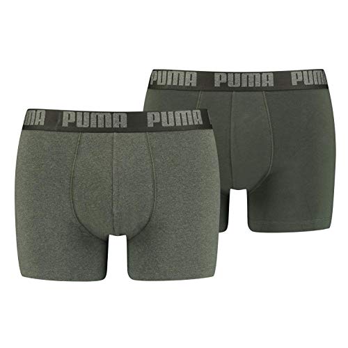 Puma Herren Boxer Unterwäsche, Grün, XXL (2er Pack) von Puma
