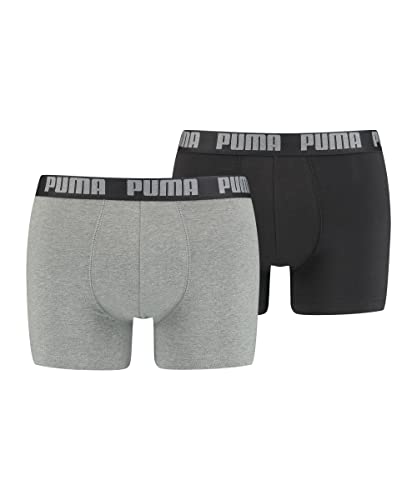 Puma Herren Boxer Unterwäsche, Grey/Black, XXL EU von PUMA