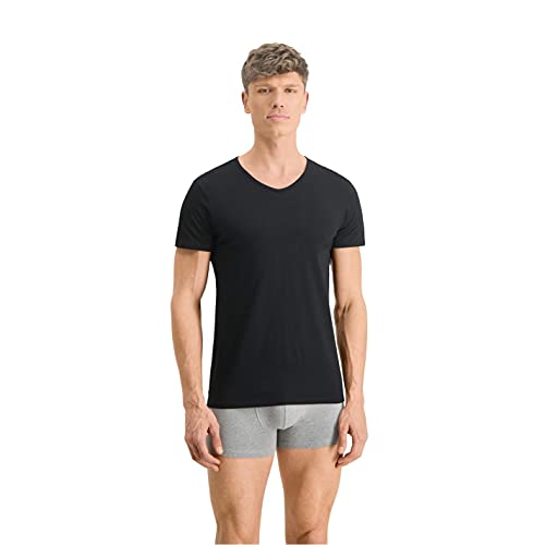Puma Herren Basic Shirts V-Neck T-Shirts 100000890 4er Pack, Farbe:Schwarz, Menge:4er Pack (2X 2er), Größe:L, Artikel:V-Neck -001 Black von PUMA