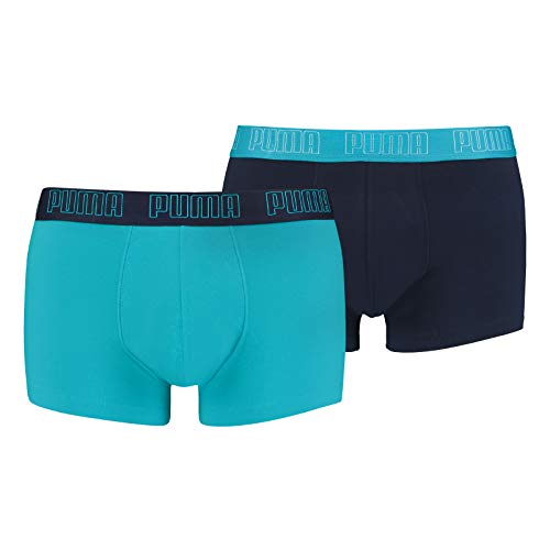 PUMA Herren Shortboxer Unterhosen Trunks 100000884 10er Pack, Wäschegröße:M, Artikel:-005 Aqua/Blue von PUMA