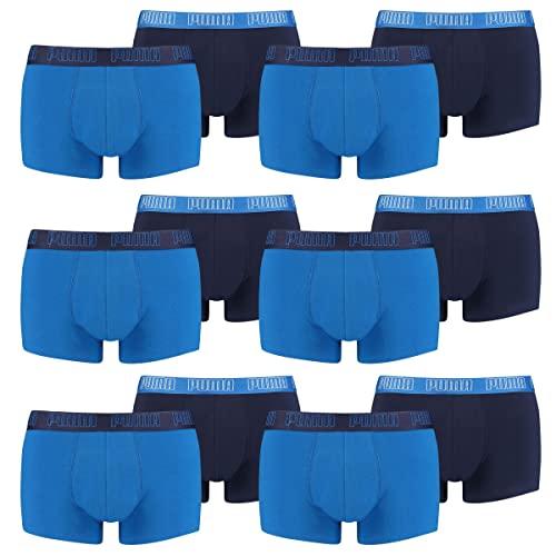 PUMA 10 er Pack Short Boxer Boxershorts Men Pant Unterwäsche kurz 100000884, Farbe:003 - True Blue, Bekleidungsgröße:M von PUMA