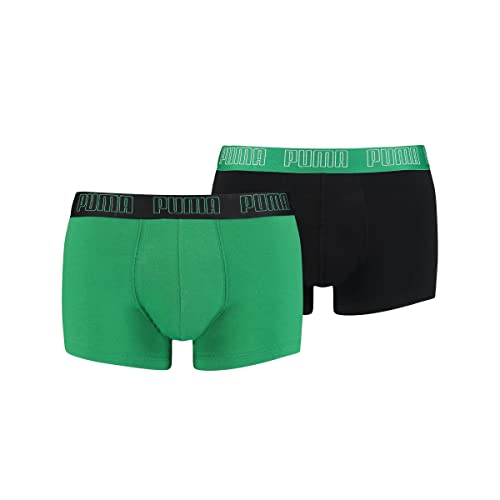 PUMA 2 er Pack Short Boxer Boxershorts Men Pant Unterwäsche kurz 100000884, Farbe:004 - Amazon Green, Bekleidungsgröße:L von PUMA