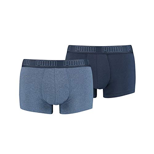 PUMA 2 er Pack Short Boxer Boxershorts Men Pant Unterwäsche kurz 100000884, Farbe:007 - Denim, Bekleidungsgröße:L von PUMA