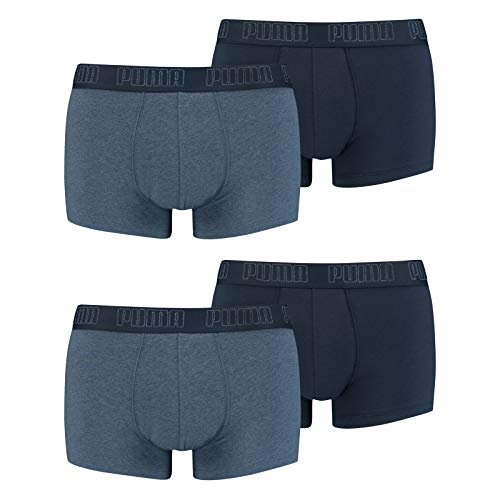 Puma Herren Shortboxer Unterhosen Trunks 4er Pack, Wäschegröße:M, Artikel:-007 Denim von PUMA