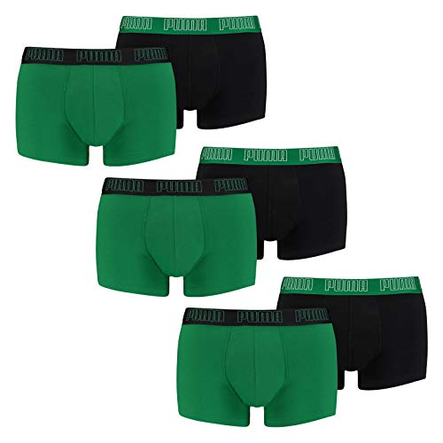 PUMA 6 er Pack Short Boxer Boxershorts Men Pant Unterwäsche kurz 100000884, Farbe:004 - Amazon Green, Bekleidungsgröße:L von PUMA