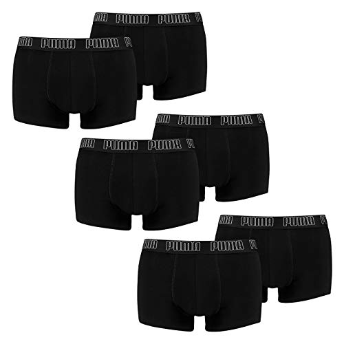 PUMA 6 er Pack Short Boxer Boxershorts Men Pant Unterwäsche kurz 100000884, Farbe:001 - Black, Bekleidungsgröße:XL von PUMA