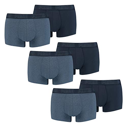 PUMA 6 er Pack Short Boxer Boxershorts Men Pant Unterwäsche kurz 100000884, Farbe:007 - Denim, Bekleidungsgröße:M von PUMA