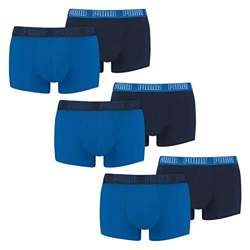 PUMA Herren Shortboxer Unterhosen Trunks 100000884 6er Pack, Wäschegröße:XL, Artikel:-003 True Blue von PUMA