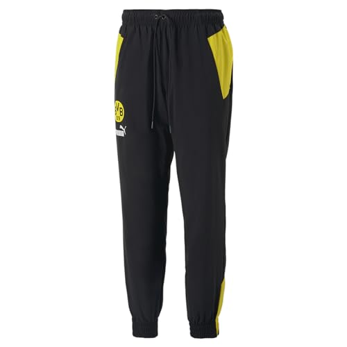 PUMA Herren Borussia Dortmund Hose SBlack Cyber Yellow von PUMA