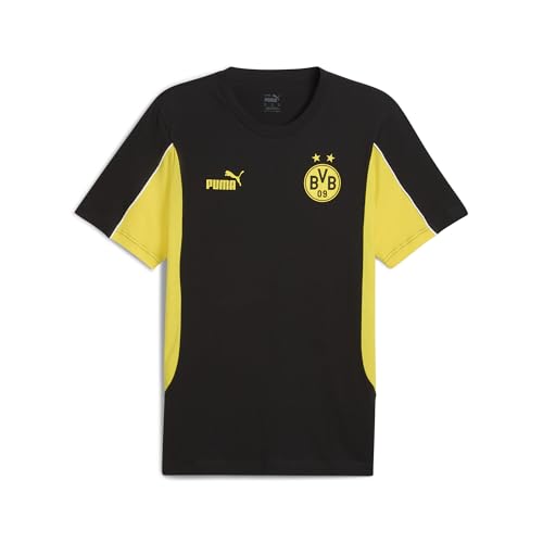 PUMA Herren Borussia Dortmund ftblARCHIVE T-Shirt M, Black Faster Yellow von PUMA