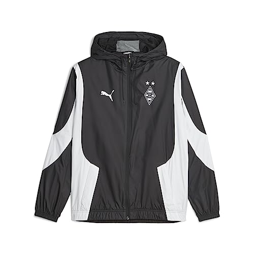 PUMA Herren Borussia Mönchengladbach Football Pre-match Hymnenjacke LBlack White von PUMA