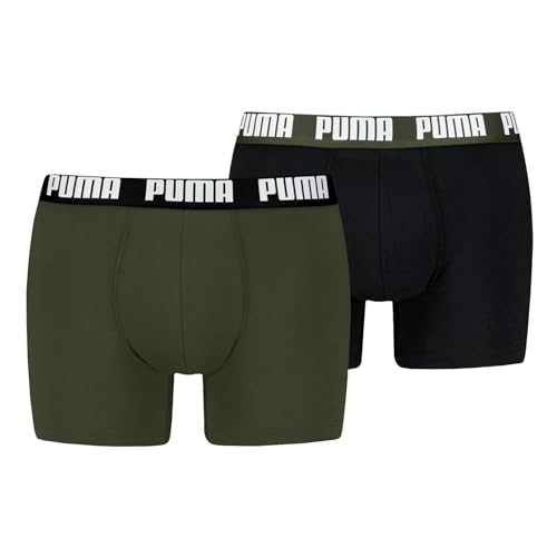 PUMA Herren Boxer Boxershorts Shorts Unterhosen Comfort Stretch 2er Pack, Wäschegröße:2XL, Artikel:-012 Forest Night von PUMA