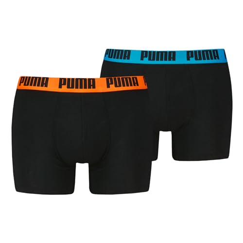 PUMA Herren Boxer Boxershorts Shorts Unterhosen Comfort Stretch 2er Pack, Wäschegröße:L, Artikel:-009 Black pop von PUMA