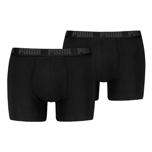PUMA Herren Boxer Boxershorts Shorts Unterhosen Comfort Stretch 2er Pack, Wäschegröße:XL, Artikel:-002 Black/Phantom von PUMA
