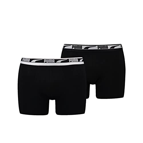 Puma Herren Boxer Unterwäsche, Schwarz, S (2er Pack) von PUMA