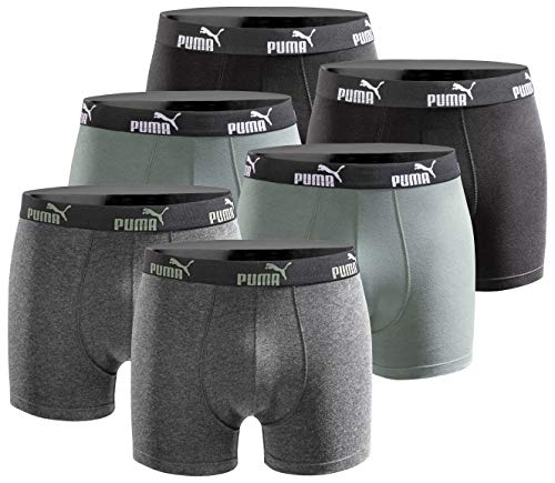 PUMA Herren Boxershort Limited Statement Edition 6er Pack - New Black/Green - Gr. M von PUMA