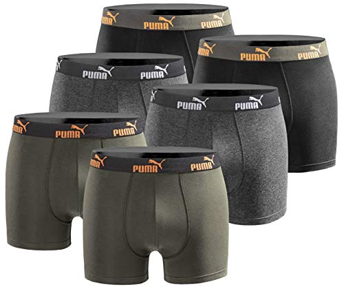 PUMA Herren Boxershort Limited Statement Edition 6er Pack - New orange Power - Gr. L von PUMA