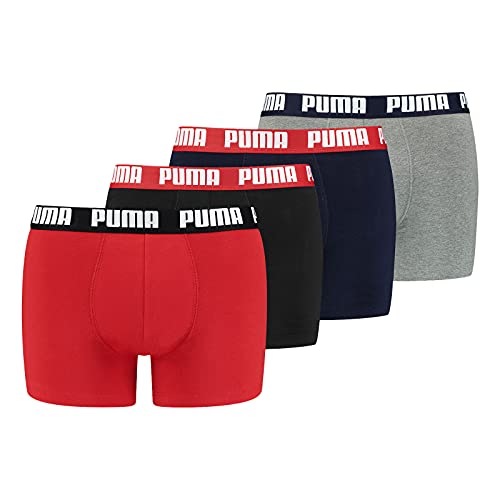 PUMA Herren Boxershorts Shorts Unterhosen Everyday Boxer 4er Pack, Wäschegröße:M, Artikel:-003 red Combo von PUMA