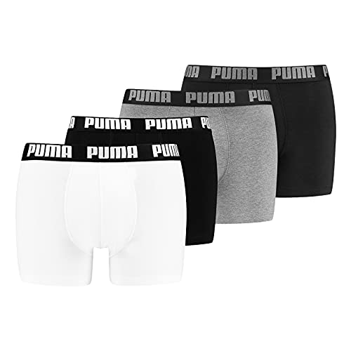 PUMA Herren Boxershorts Shorts Unterhosen Everyday Boxer 4er Pack, Wäschegröße:XXL, Artikel:-002 White/Grey Melange PUMA Herren Boxershorts Shorts Unterhosen Everyday Boxer 4er Pack, Wäschegröße:XXL, Artikel:-002 White/Grey Melange von PUMA