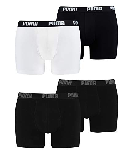 PUMA Herren Boxershorts Unterhosen 100004386 4er Pack, Wäschegröße:L, Artikel:-230 Black/Black + 301 White/Black PUMA Herren Boxershorts Unterhosen 100004386 4er Pack, Wäschegröße:L, Artikel:-230 Black/Black + 301 White/Black von PUMA