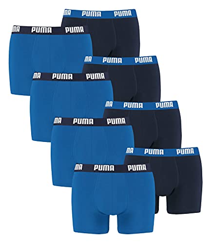 PUMA 8 er Pack Boxer Boxershorts Men Herren Unterhose Pant Unterwäsche, Farbe:420 - True Blue, Bekleidungsgröße:XXL von PUMA