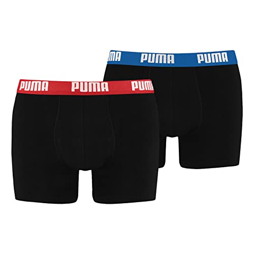 PUMA Herren Boxershorts Unterhosen 2er Pack, Wäschegröße:L, Artikel:-001 red/Blue von PUMA