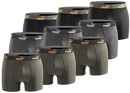 PUMA Herren Boxershorts im 9er Pack Limited Edition- Orange- Grösse XL von PUMA