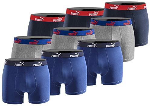 PUMA Herren Boxershorts im 9er Pack Limited Edition- Solidate Blue- Grösse XXL von PUMA