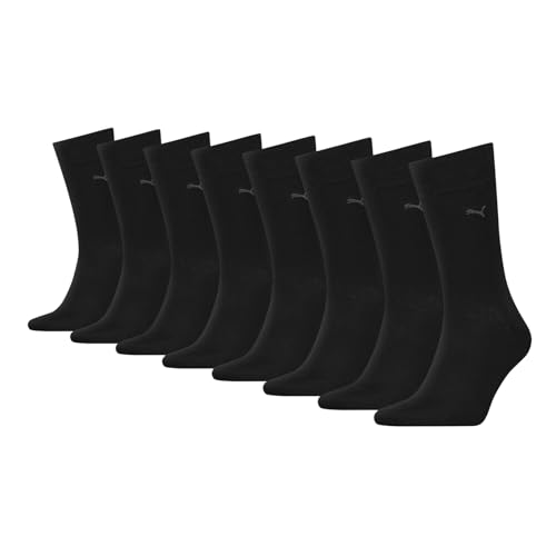 PUMA Herren Business Socken Strümpfe Classic Socks 4 Paar, Farbe:Schwarz, Größe:43-46, Artikel:-200 black von PUMA