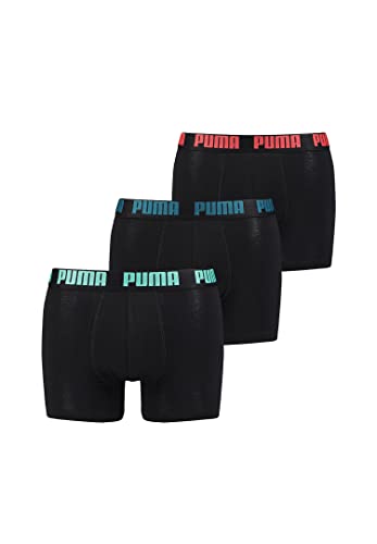 PUMA Herren Cat Boxer Shorts Everyday Unterhose Pant Unterwäsche 3 er Pack, Farbe:239 - Tripple Black, Bekleidungsgröße:XXL von PUMA
