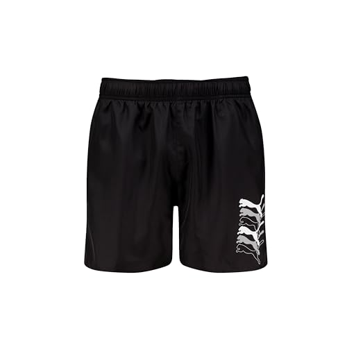 PUMA Herren Cat Logo Mid Length Swim Trunks, Schwarz, XXL EU von PUMA