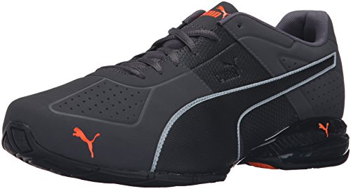 PUMA Herren Cell-Surin 2 Sneaker, Matt Asphalt-Schwarz-Schocking Orange, 42.5 EU von PUMA