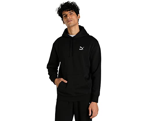 PUMA Herren Classics Small Logo Hoodie FL Fleecejacke, schwarz, L von PUMA
