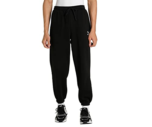 PUMA Herren Classics Small Logo Sweatpants FL Jogginghose, schwarz, L von PUMA