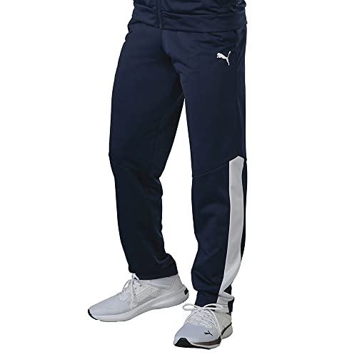 PUMA Herren Contrast Pants 2.0 Bt Trainingshose, Peacoat/Weiß, 3XL von PUMA